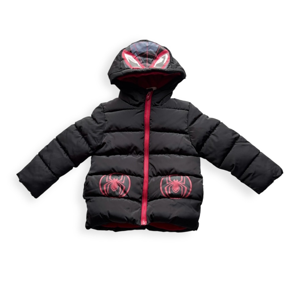 Marvel Black and Red Kids Puffer Jacket